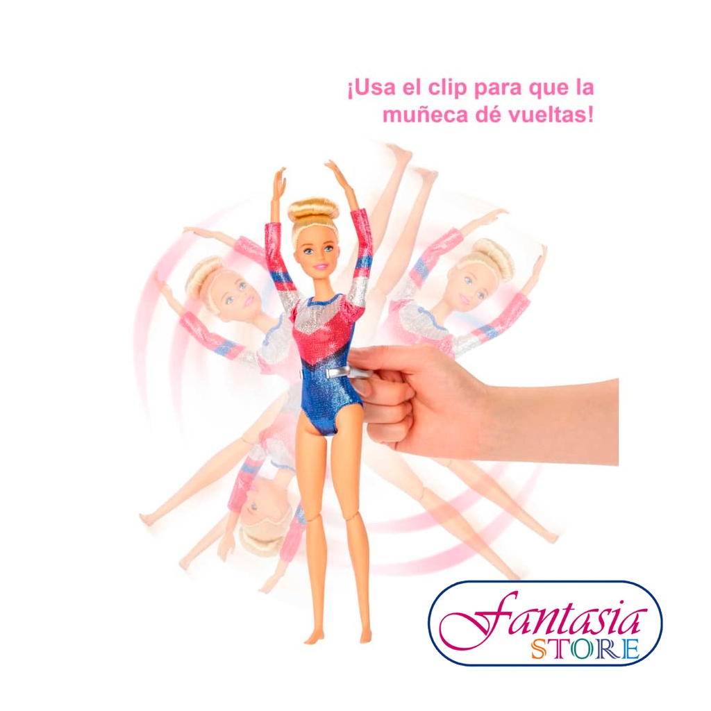 BARBIE GYMNASTA SET DE JUEGOS