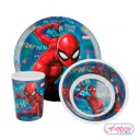 ST SET DE PLATO MEL. 3PZS SPIDERMAN