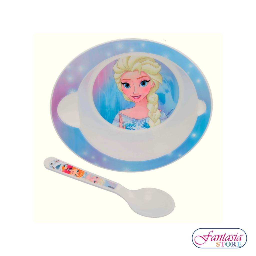 ST SET DE FROZEN PLATO + CUCHARA