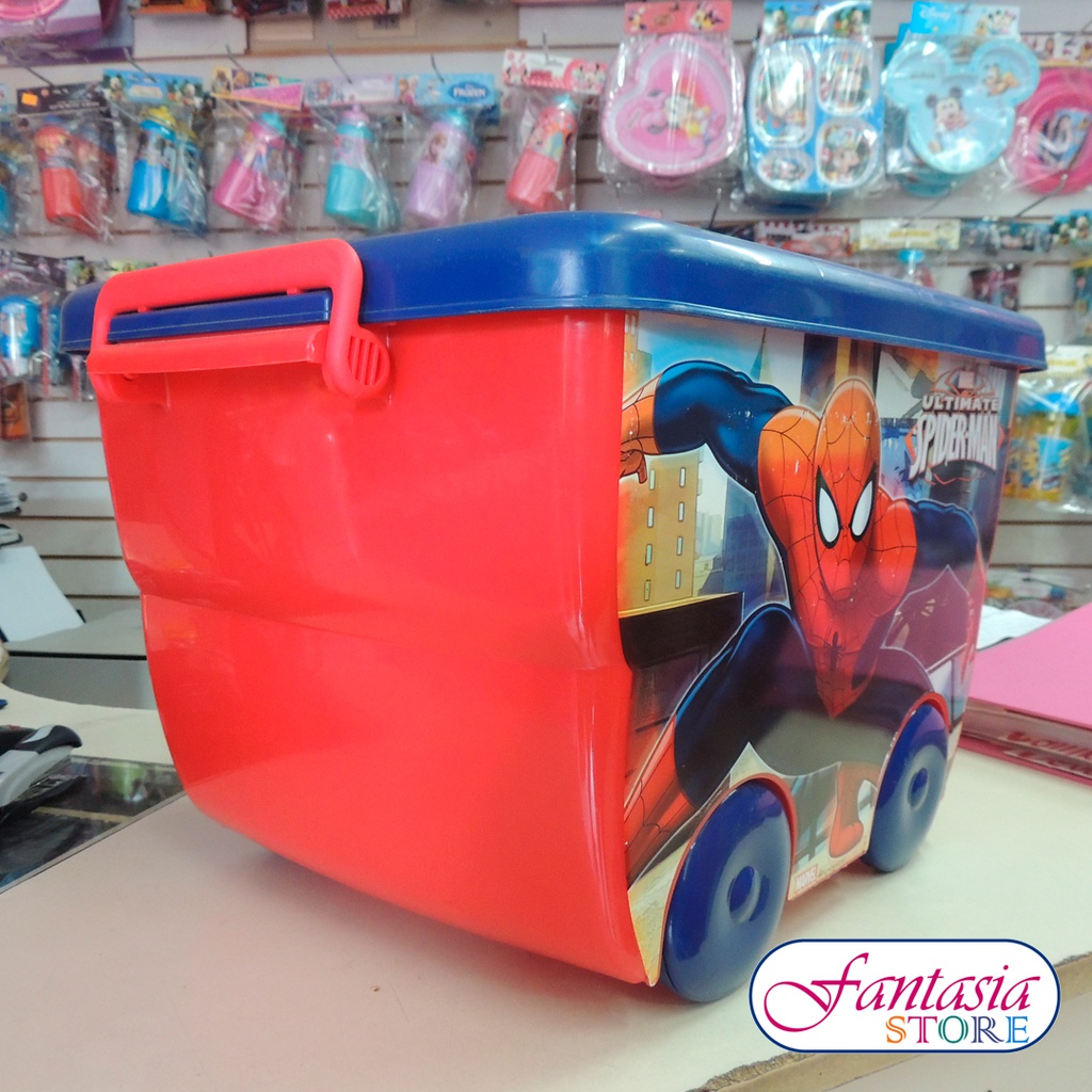 CONTENEDOR SPIDERMAN C/RUEDA 25 L