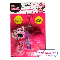 [BL40184] Set Balsamo, Sanitizador y Llavero Minnie