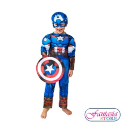 [NT3310] Disfraz CAPITAN AMERICA - Talla 2